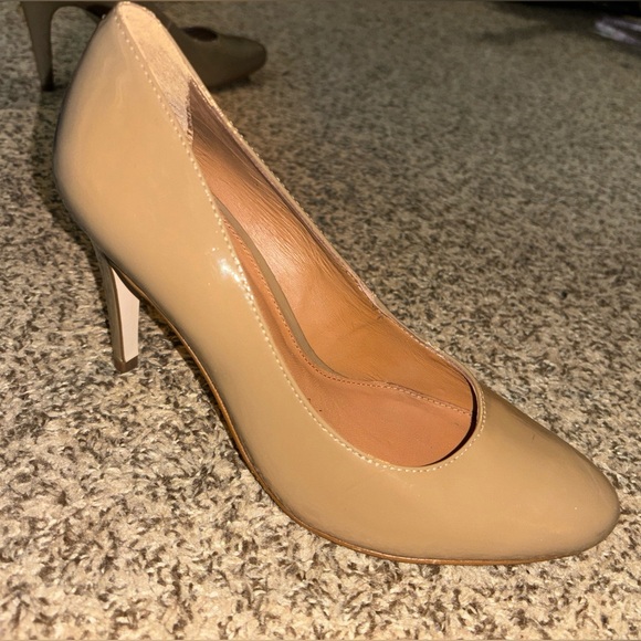 Rebecca Allen Womens Stiletto Round Toe Pumps Brown Patent Leather Size 6.5M - Picture 6 of 7